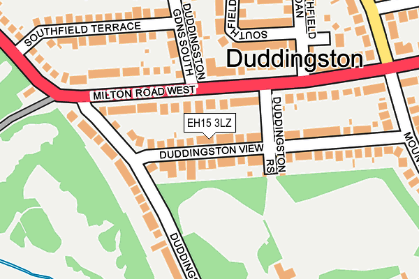 EH15 3LZ map - OS OpenMap – Local (Ordnance Survey) EH15 3LZ map - OS OpenMap – Local (Ordnance Survey)