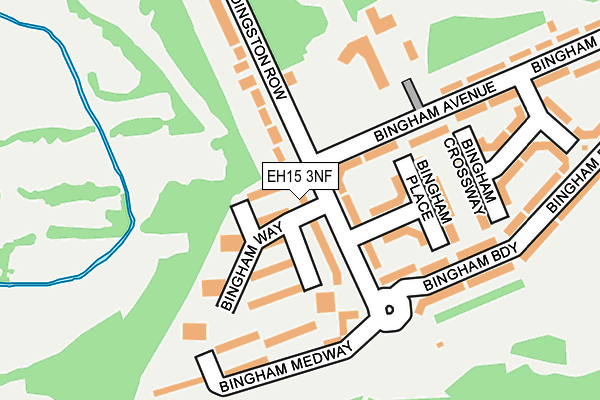 EH15 3NF map - OS OpenMap – Local (Ordnance Survey) EH15 3NF map - OS OpenMap – Local (Ordnance Survey)
