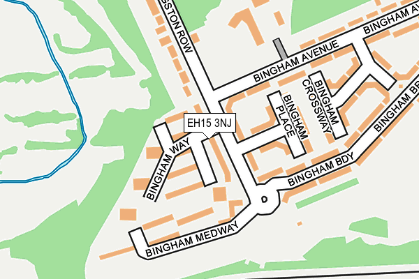 EH15 3NJ map - OS OpenMap – Local (Ordnance Survey) EH15 3NJ map - OS OpenMap – Local (Ordnance Survey)