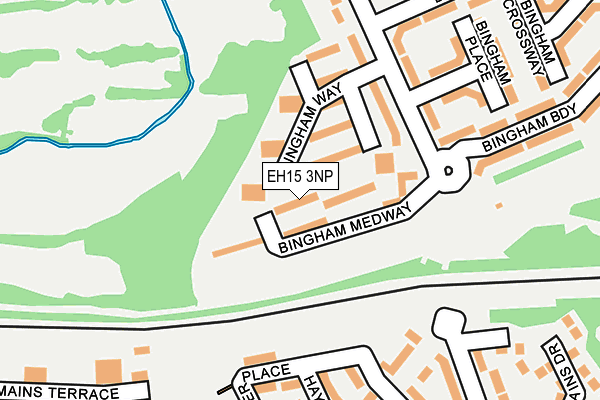 EH15 3NP map - OS OpenMap – Local (Ordnance Survey) EH15 3NP map - OS OpenMap – Local (Ordnance Survey)