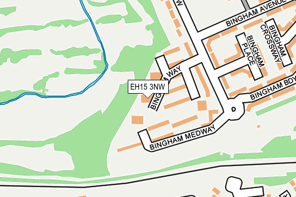 EH15 3NW map - OS OpenMap – Local (Ordnance Survey) EH15 3NW map - OS OpenMap – Local (Ordnance Survey)