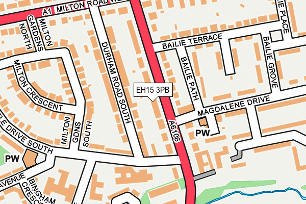 EH15 3PB map - OS OpenMap – Local (Ordnance Survey) EH15 3PB map - OS OpenMap – Local (Ordnance Survey)