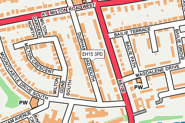 EH15 3PD map - OS OpenMap – Local (Ordnance Survey) EH15 3PD map - OS OpenMap – Local (Ordnance Survey)