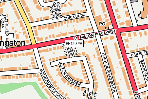 EH15 3PE map - OS OpenMap – Local (Ordnance Survey) EH15 3PE map - OS OpenMap – Local (Ordnance Survey)