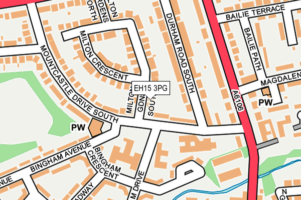 EH15 3PG map - OS OpenMap – Local (Ordnance Survey) EH15 3PG map - OS OpenMap – Local (Ordnance Survey)