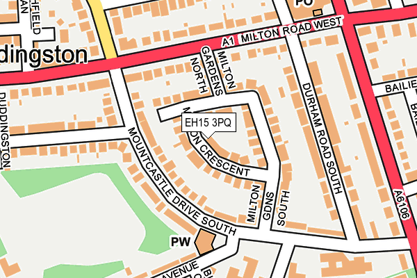 EH15 3PQ map - OS OpenMap – Local (Ordnance Survey) EH15 3PQ map - OS OpenMap – Local (Ordnance Survey)