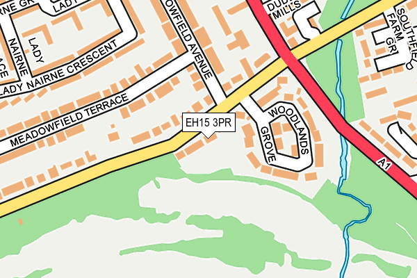 EH15 3PR map - OS OpenMap – Local (Ordnance Survey) EH15 3PR map - OS OpenMap – Local (Ordnance Survey)