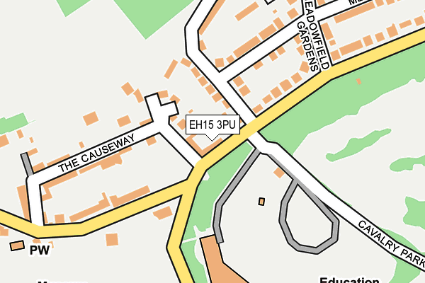 EH15 3PU map - OS OpenMap – Local (Ordnance Survey) EH15 3PU map - OS OpenMap – Local (Ordnance Survey)