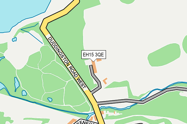 EH15 3QE map - OS OpenMap – Local (Ordnance Survey) EH15 3QE map - OS OpenMap – Local (Ordnance Survey)