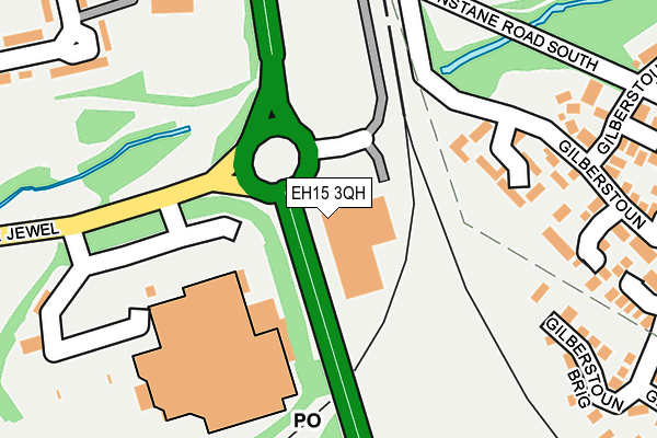 EH15 3QH map - OS OpenMap – Local (Ordnance Survey) EH15 3QH map - OS OpenMap – Local (Ordnance Survey)