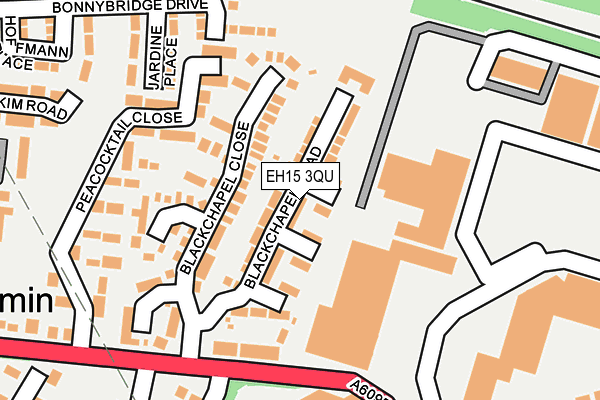 EH15 3QU map - OS OpenMap – Local (Ordnance Survey) EH15 3QU map - OS OpenMap – Local (Ordnance Survey)