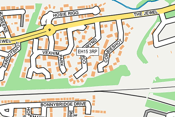 EH15 3RP map - OS OpenMap – Local (Ordnance Survey) EH15 3RP map - OS OpenMap – Local (Ordnance Survey)