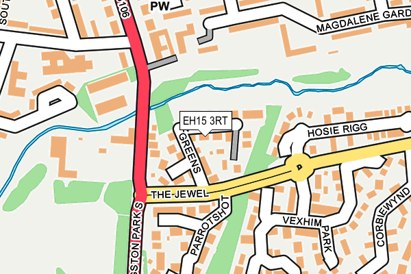 EH15 3RT map - OS OpenMap – Local (Ordnance Survey) EH15 3RT map - OS OpenMap – Local (Ordnance Survey)