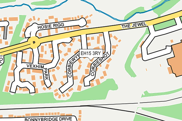 EH15 3RY map - OS OpenMap – Local (Ordnance Survey) EH15 3RY map - OS OpenMap – Local (Ordnance Survey)