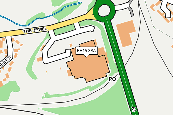 EH15 3SA map - OS OpenMap – Local (Ordnance Survey) EH15 3SA map - OS OpenMap – Local (Ordnance Survey)