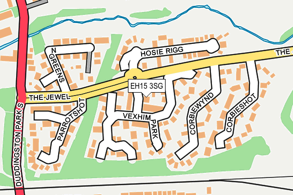 EH15 3SG map - OS OpenMap – Local (Ordnance Survey) EH15 3SG map - OS OpenMap – Local (Ordnance Survey)