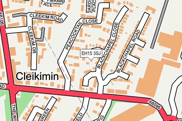 EH15 3SJ map - OS OpenMap – Local (Ordnance Survey) EH15 3SJ map - OS OpenMap – Local (Ordnance Survey)