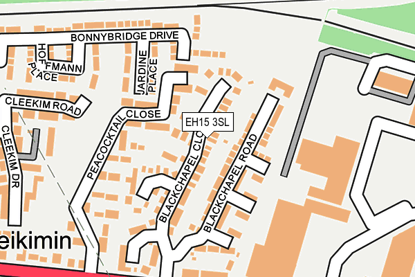 EH15 3SL map - OS OpenMap – Local (Ordnance Survey) EH15 3SL map - OS OpenMap – Local (Ordnance Survey)