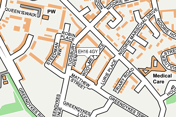 EH16 4GY map - OS OpenMap – Local (Ordnance Survey) EH16 4GY map - OS OpenMap – Local (Ordnance Survey)
