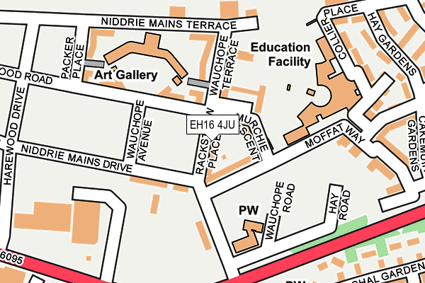 EH16 4JU map - OS OpenMap – Local (Ordnance Survey)