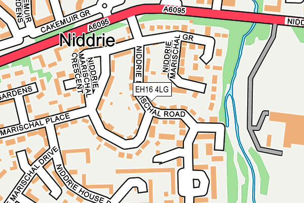 EH16 4LG map - OS OpenMap – Local (Ordnance Survey)