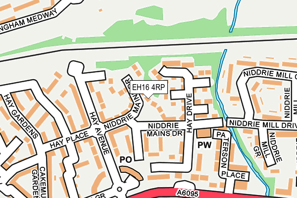 EH16 4RP map - OS OpenMap – Local (Ordnance Survey)