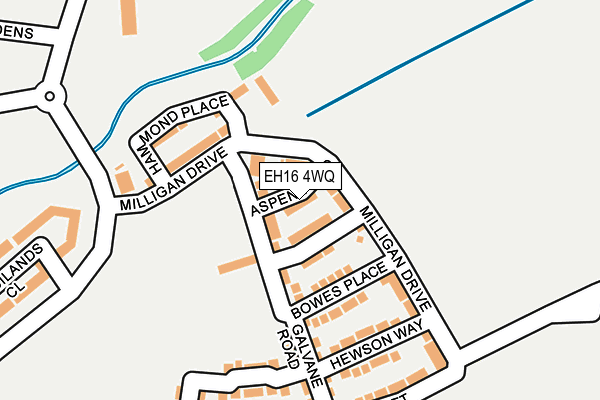 EH16 4WQ map - OS OpenMap – Local (Ordnance Survey) EH16 4WQ map - OS OpenMap – Local (Ordnance Survey)