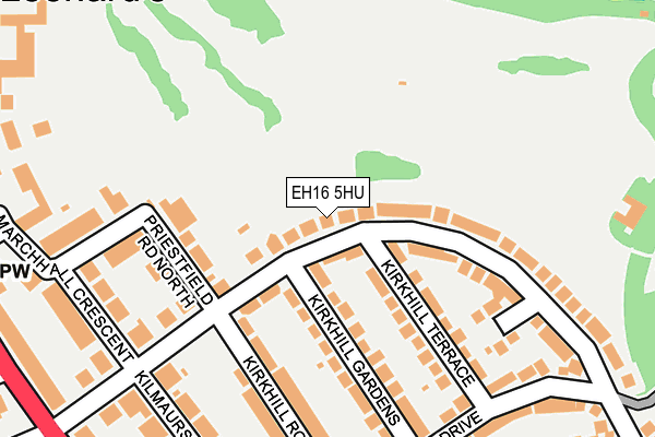 EH16 5HU map - OS OpenMap – Local (Ordnance Survey) EH16 5HU map - OS OpenMap – Local (Ordnance Survey)