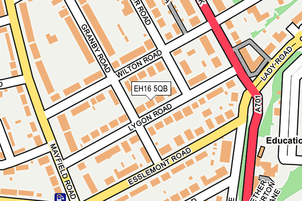 EH16 5QB map - OS OpenMap – Local (Ordnance Survey) EH16 5QB map - OS OpenMap – Local (Ordnance Survey)