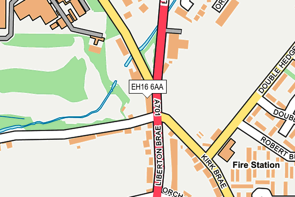 EH16 6AA map - OS OpenMap – Local (Ordnance Survey) EH16 6AA map - OS OpenMap – Local (Ordnance Survey)