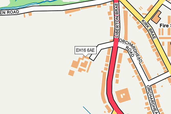 EH16 6AE map - OS OpenMap – Local (Ordnance Survey) EH16 6AE map - OS OpenMap – Local (Ordnance Survey)