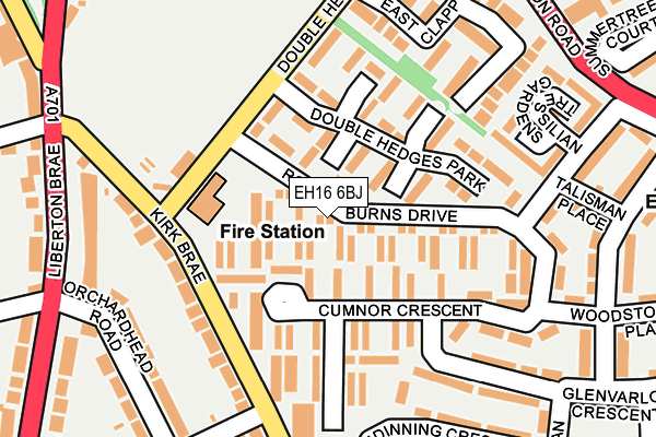 EH16 6BJ map - OS OpenMap – Local (Ordnance Survey) EH16 6BJ map - OS OpenMap – Local (Ordnance Survey)