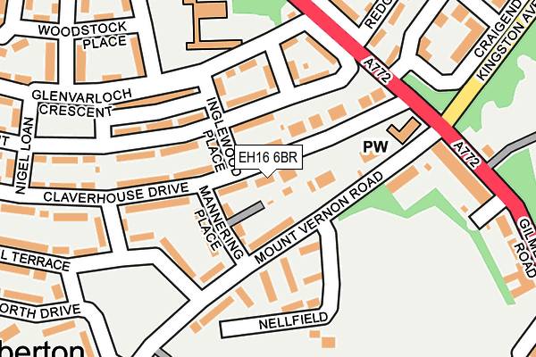 EH16 6BR map - OS OpenMap – Local (Ordnance Survey) EH16 6BR map - OS OpenMap – Local (Ordnance Survey)