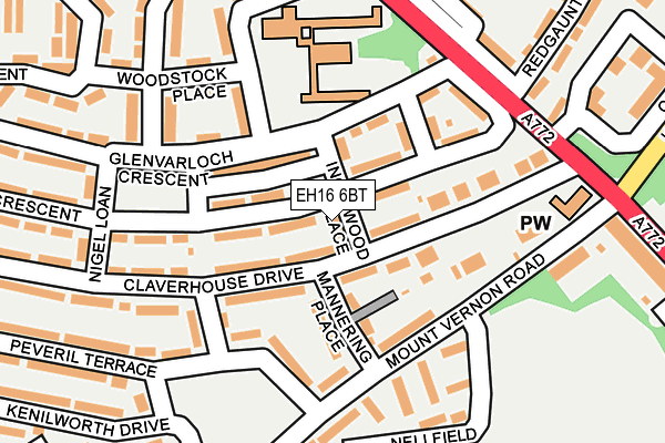 EH16 6BT map - OS OpenMap – Local (Ordnance Survey) EH16 6BT map - OS OpenMap – Local (Ordnance Survey)