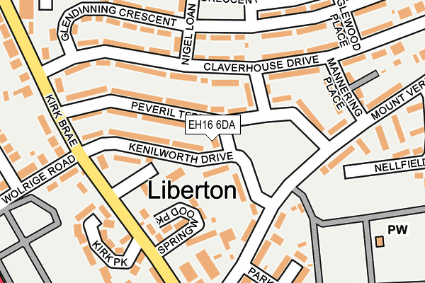 EH16 6DA map - OS OpenMap – Local (Ordnance Survey) EH16 6DA map - OS OpenMap – Local (Ordnance Survey)