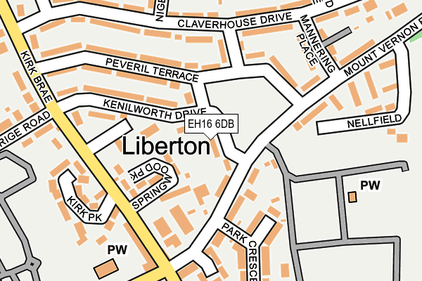 EH16 6DB map - OS OpenMap – Local (Ordnance Survey) EH16 6DB map - OS OpenMap – Local (Ordnance Survey)
