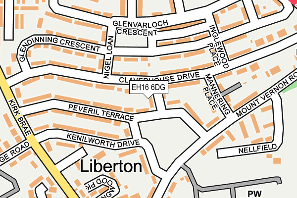 EH16 6DG map - OS OpenMap – Local (Ordnance Survey) EH16 6DG map - OS OpenMap – Local (Ordnance Survey)