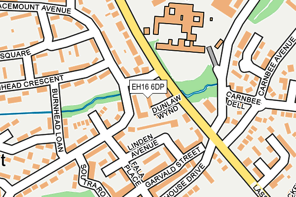 EH16 6DP map - OS OpenMap – Local (Ordnance Survey) EH16 6DP map - OS OpenMap – Local (Ordnance Survey)