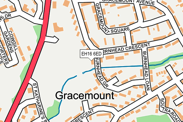 EH16 6ED map - OS OpenMap – Local (Ordnance Survey) EH16 6ED map - OS OpenMap – Local (Ordnance Survey)