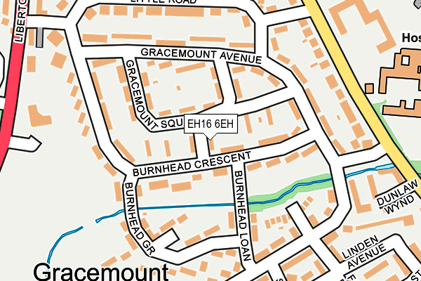 EH16 6EH map - OS OpenMap – Local (Ordnance Survey) EH16 6EH map - OS OpenMap – Local (Ordnance Survey)