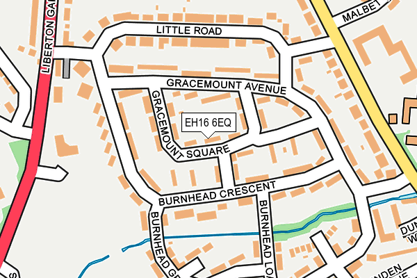 EH16 6EQ map - OS OpenMap – Local (Ordnance Survey) EH16 6EQ map - OS OpenMap – Local (Ordnance Survey)