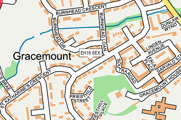 EH16 6EX map - OS OpenMap – Local (Ordnance Survey) EH16 6EX map - OS OpenMap – Local (Ordnance Survey)
