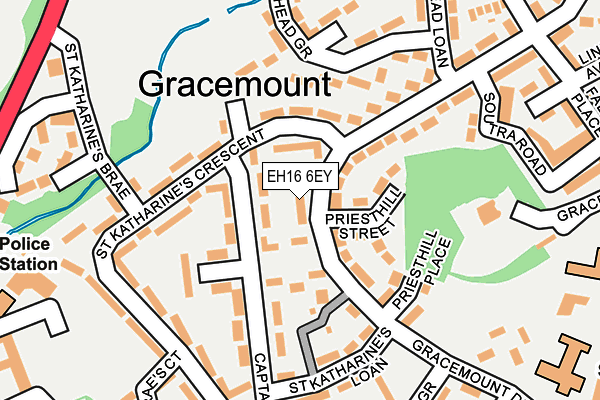EH16 6EY map - OS OpenMap – Local (Ordnance Survey) EH16 6EY map - OS OpenMap – Local (Ordnance Survey)