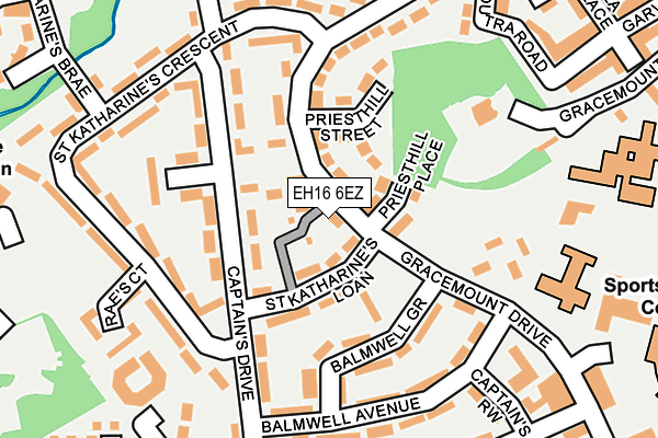 EH16 6EZ map - OS OpenMap – Local (Ordnance Survey) EH16 6EZ map - OS OpenMap – Local (Ordnance Survey)