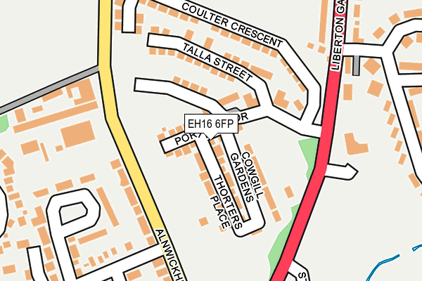 EH16 6FP map - OS OpenMap – Local (Ordnance Survey) EH16 6FP map - OS OpenMap – Local (Ordnance Survey)