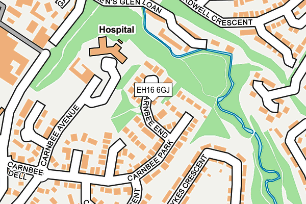 EH16 6GJ map - OS OpenMap – Local (Ordnance Survey) EH16 6GJ map - OS OpenMap – Local (Ordnance Survey)