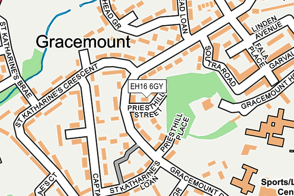 EH16 6GY map - OS OpenMap – Local (Ordnance Survey) EH16 6GY map - OS OpenMap – Local (Ordnance Survey)