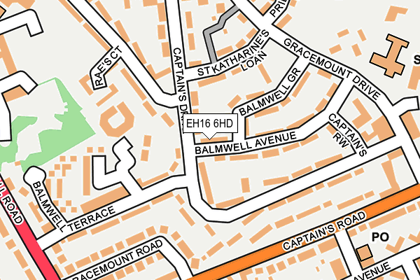 EH16 6HD map - OS OpenMap – Local (Ordnance Survey) EH16 6HD map - OS OpenMap – Local (Ordnance Survey)