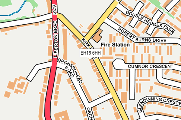 EH16 6HH map - OS OpenMap – Local (Ordnance Survey) EH16 6HH map - OS OpenMap – Local (Ordnance Survey)