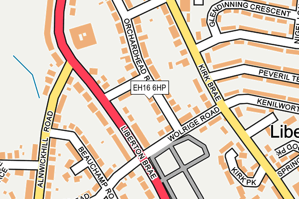 EH16 6HP map - OS OpenMap – Local (Ordnance Survey) EH16 6HP map - OS OpenMap – Local (Ordnance Survey)